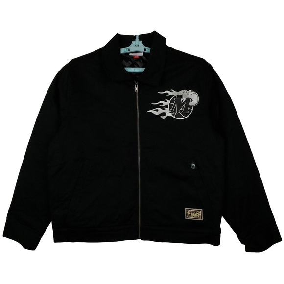 Mitchell & Ness Other - Dallas Mavs Mitchell & Ness Large NBA Jacket Reflective Silver Art Black New